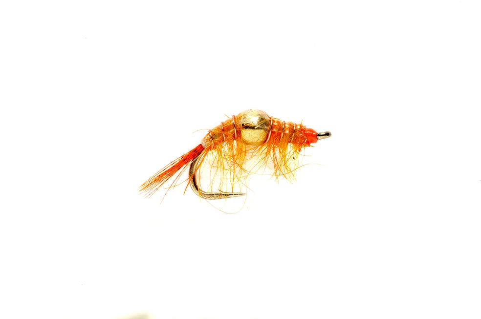 Fulling Mill Bead Body Scud Orange Flies 3 Fulling Mill Bead Body Scud Orange Flies