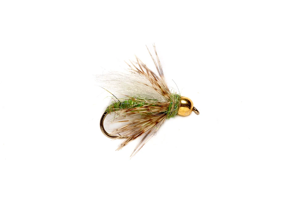 Fulling Mill Flies Caddis Pupa Green Beadhead 3 Fulling Mill Flies Caddis Pupa Green Beadhead