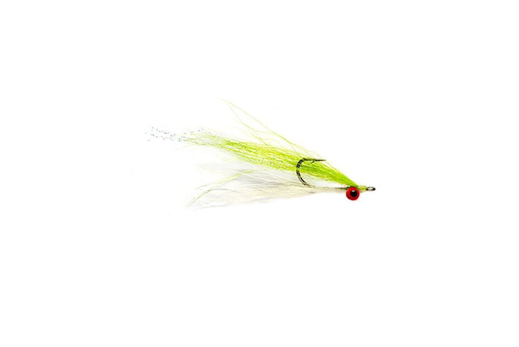 Fulling Mill Clouser Minnow Chartreuse & White Flies 3 Fulling Mill Clouser Minnow Chartreuse & White Flies