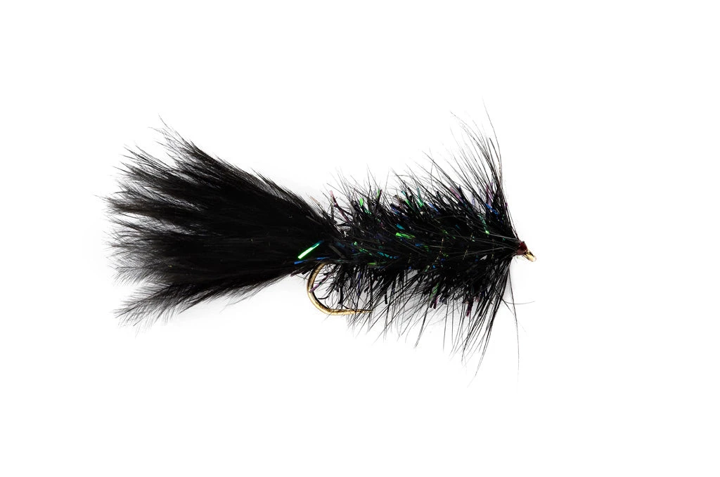 Fulling Mill Krystal Bugger Black Flies 3 Fulling Mill Krystal Bugger Black Flies