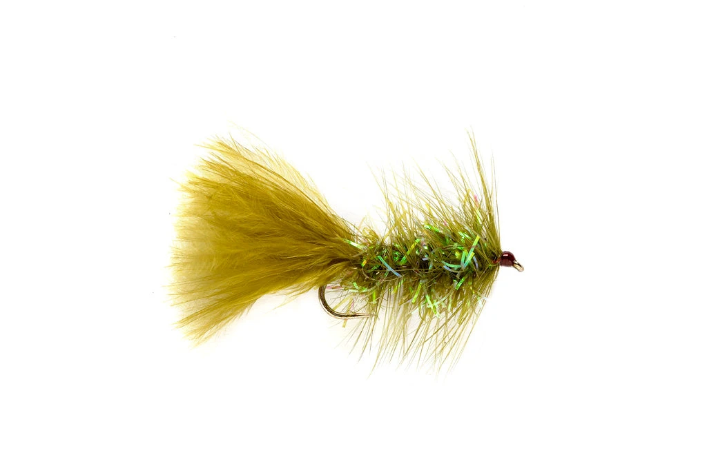 Fulling Mill Krystal Bugger Olive Flies 3 Fulling Mill Krystal Bugger Olive Flies