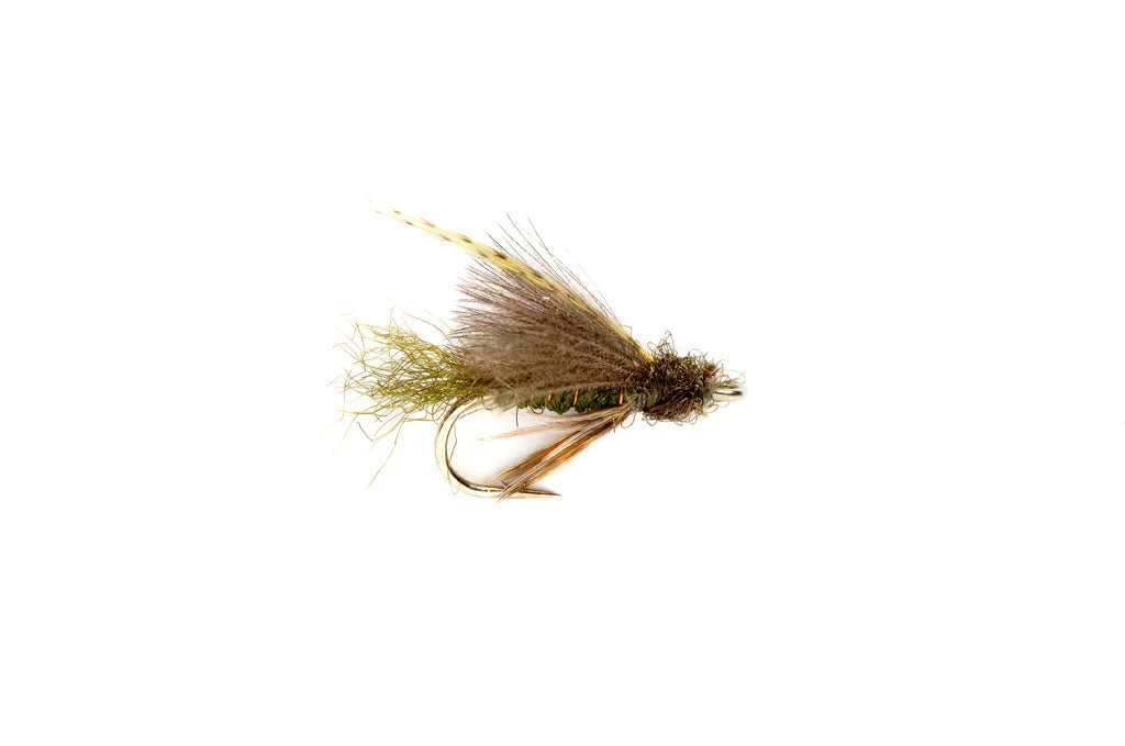Fulling Mill Emerger Caddis CdC Olive Flies 3 Fulling Mill Emerger Caddis CdC Olive Flies