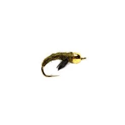 Fulling Mill Flies Caddis Pupa Olive Beadhead