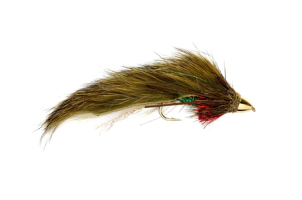 Fulling Mill Flies Conehead Bunny Muddler Olive 3 Fulling Mill Flies Conehead Bunny Muddler Olive