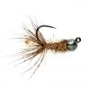 Fulling Mill Flies Peeping Caddis Jig Cream Tungsten Beadhead Barbless