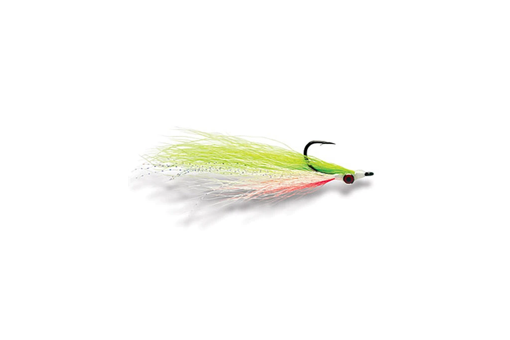 Fulling Mill Mega Clouser Chartreuse & White 3 Fulling Mill Mega Clouser Chartreuse & White