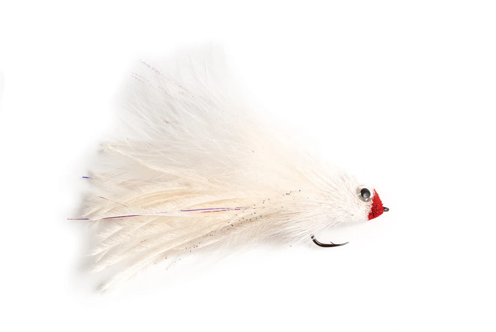 Fulling Mill Montauk Monster Red & White Flies 3 Fulling Mill Montauk Monster Red & White Flies