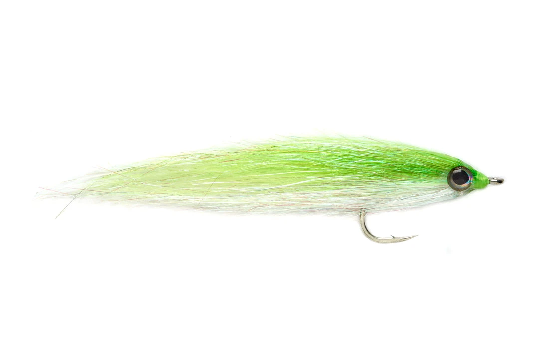 Fulling Mill Sparkle Minnow Chartreuse Flies 3 Fulling Mill Sparkle Minnow Chartreuse Flies