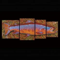 DeYoung Print - 4 In 1 Full - Brown Gifts