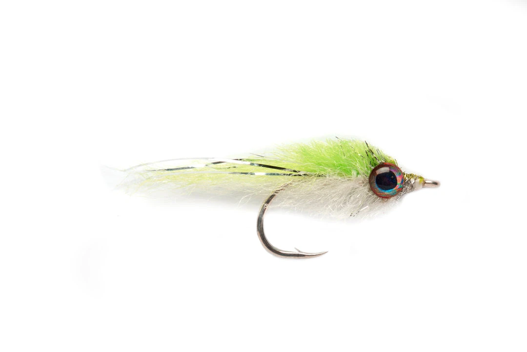 Fulling Mill Salty Minnow Chartreuse & White 3 Fulling Mill Salty Minnow Chartreuse & White