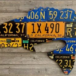 Gifts Cody Richardson Art - California Antique Largemouth Bass License Plate Art