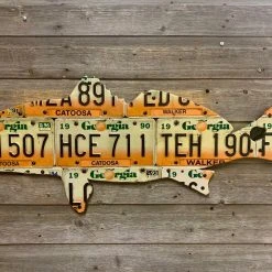 Gifts Cody Richardson Art - Georgia Redfish License Plate Art