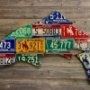 Cody Richardson Art - Large Antique 4-Foot Mixed Western Trout License Plate Art