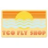 TCO Fly Shop Fly Fishing Stickers TCO Sticker - 70's Summer Sunset