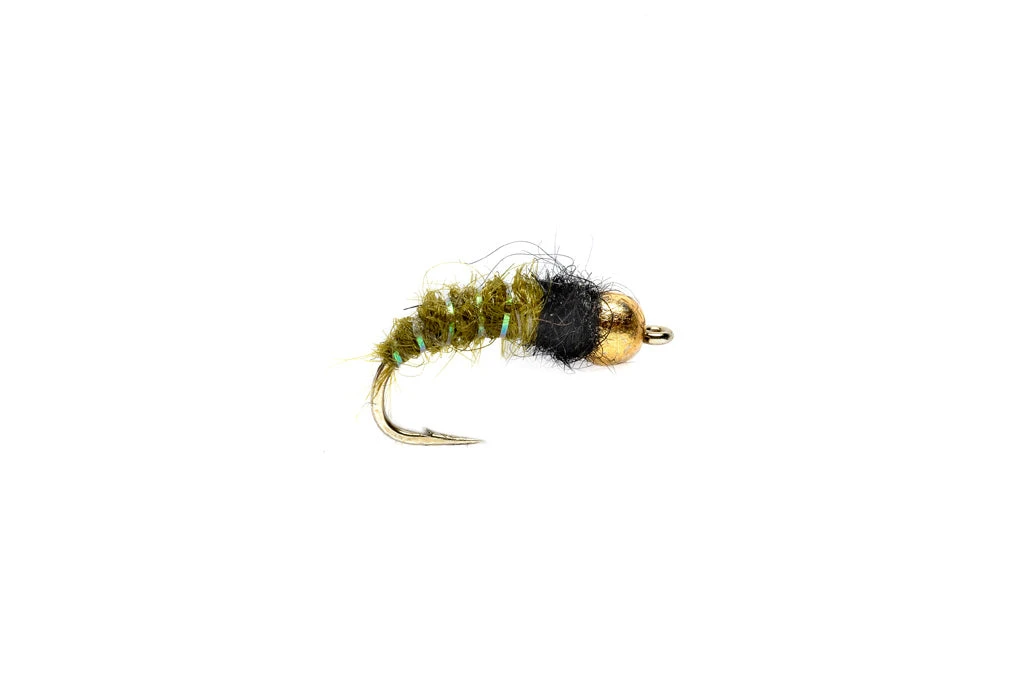 Fulling Mill Krystal Caddis Olive Beadhead Flies 3 Fulling Mill Krystal Caddis Olive Beadhead Flies