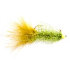 Fulling Mill TFP Balanced Leech Olive & Chartruese Flies