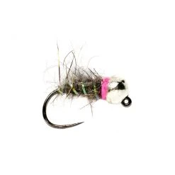 Fulling Mill Tung Bomb Sob-Czech Gray Barbless Flies