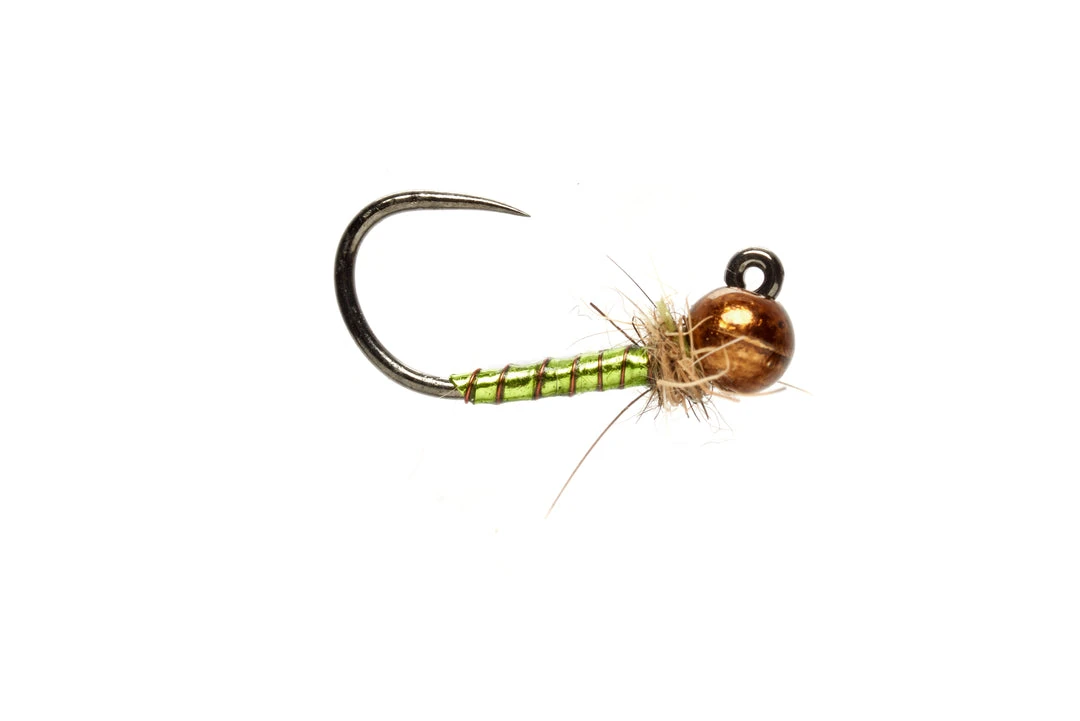 Fulling Mill Flies Boroffs Bling Caddis Olive Barbless 3 Fulling Mill Flies Boroffs Bling Caddis Olive Barbless