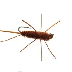 Fulling Mill Flies Jiggy Pats Brown Barbless