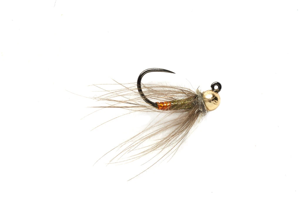 Fulling Mill CdC France Fly Olive Barbless Flies 3 Fulling Mill CdC France Fly Olive Barbless Flies