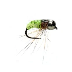 Fulling Mill Flies Croston's Car Wash Caddis Green Barbless