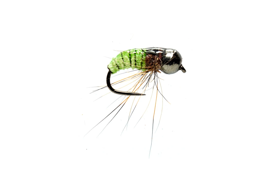 Fulling Mill Flies Croston's Car Wash Caddis Green Barbless 3 Fulling Mill Flies Croston's Car Wash Caddis Green Barbless
