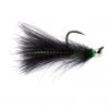 Fulling Mill Flies CDC Jig Streamer Minnow Black Barbless