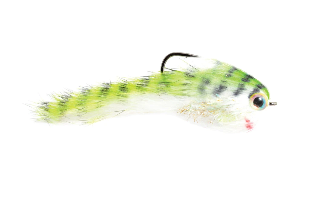 Fulling Mill Belly Scratcher Minnow Chartruese & Black 3 Fulling Mill Belly Scratcher Minnow Chartruese & Black