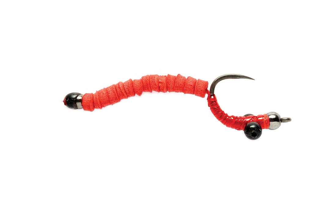 Fulling Mill Flies Carp Worm Barbless 3 Fulling Mill Flies Carp Worm Barbless