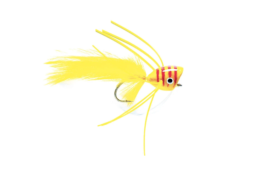 Fulling Mill Bass Popper Yellow & Red 3 Fulling Mill Bass Popper Yellow & Red