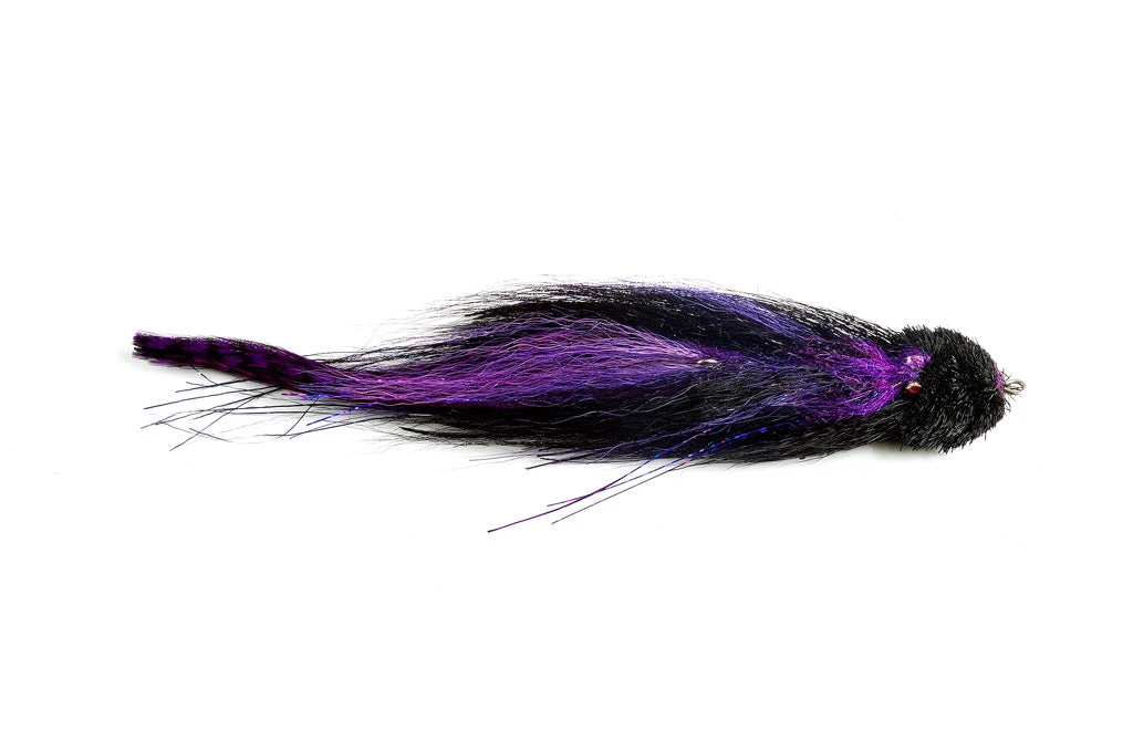Fulling Mill Joe's Electric Grape Muskie Leech Flies 3 Fulling Mill Joe's Electric Grape Muskie Leech Flies