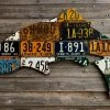 Gifts Cody Richardson Art - Idaho Large Antique 4-Foot Trout License Plate Art