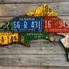 Cody Richardson Art - Georgia Antique Trout License Plate Art