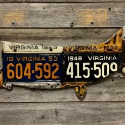 Gifts Cody Richardson Art - Antique Virginia Pike/Muskie License Plate Art