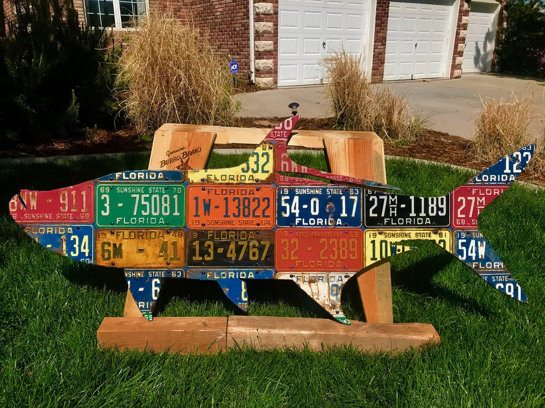 Gifts Cody Richardson Art - Florida Vintage Large Tarpon License Plate Art 3 Gifts Cody Richardson Art - Florida Vintage Large Tarpon License Plate Art