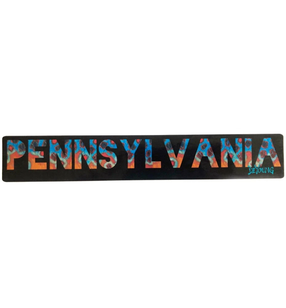 Fly Fishing Stickers DeYoung Decal-State Flank Pennsylvania 3 Fly Fishing Stickers DeYoung Decal-State Flank Pennsylvania