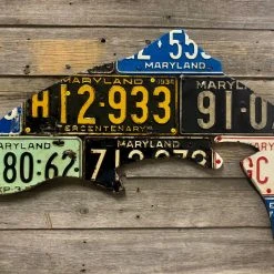 Cody Richardson Art - Maryland Antique Trout License Plate Art