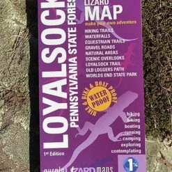 Purple Lizard Map - Loyalsock/Worlds End State Park