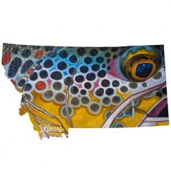 Fly Fishing Stickers DeYoung Decal-Montana Brown Rusty Spinner