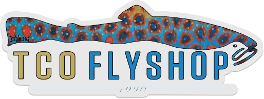 TCO Fly Shop Fly Fishing Stickers TCO Sticker - Deyoung Brown Trout 3 TCO Fly Shop Fly Fishing Stickers TCO Sticker - Deyoung Brown Trout
