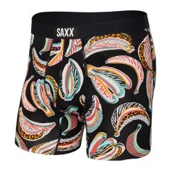 SAXX VIBE BOXER BRIEF - GONE BANANAS- BLACK