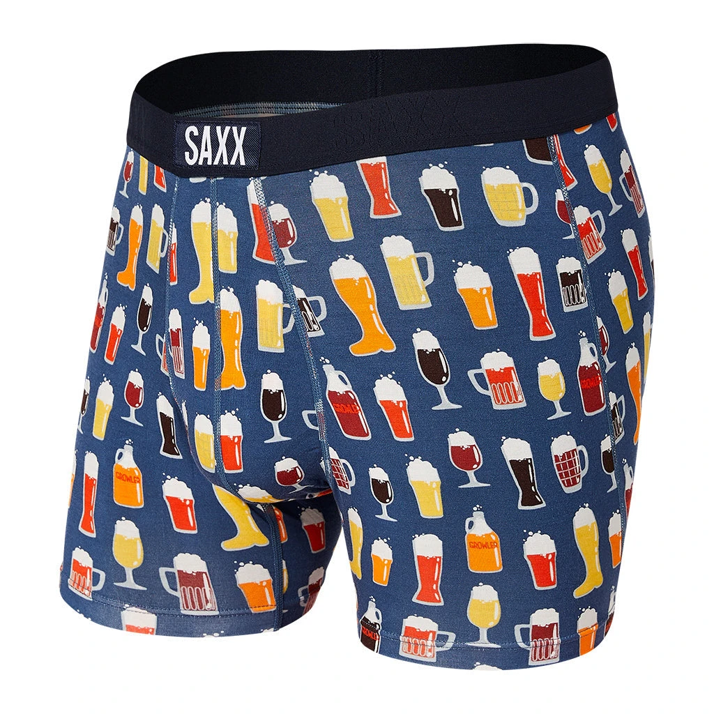 SAXX VIBE BOXER BRIEF - DK DENIM PITCHER PERFECT 3 SAXX VIBE BOXER BRIEF - DK DENIM PITCHER PERFECT