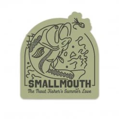 TCO Fly Shop Smallmouth: The Trout Fisher's Summer Love Sticker Fly Fishing Stickers