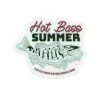 TCO Fly Shop Hot Bass Summer Sticker Fly Fishing Stickers
