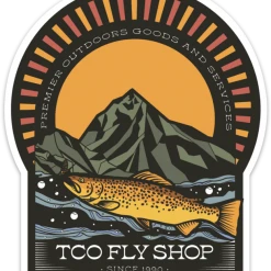 TCO Fly Shop The Rising Trout TCO Sticker