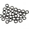Wapsi ANGLERS IMAGE TIPPET RINGS SMALL BLACK NICKEL - 10 PACK Accessories