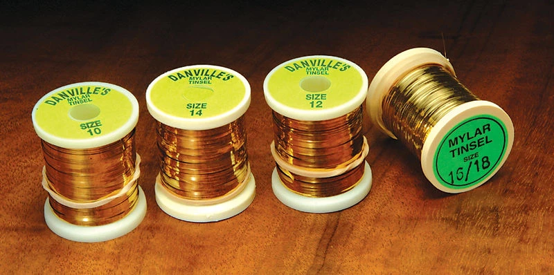 Hareline Materials Flat Mylar Gold/Silver Tinsel 3 Hareline Materials Flat Mylar Gold/Silver Tinsel