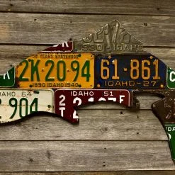 Cody Richardson Art - Idaho Antique Trout License Plate Art