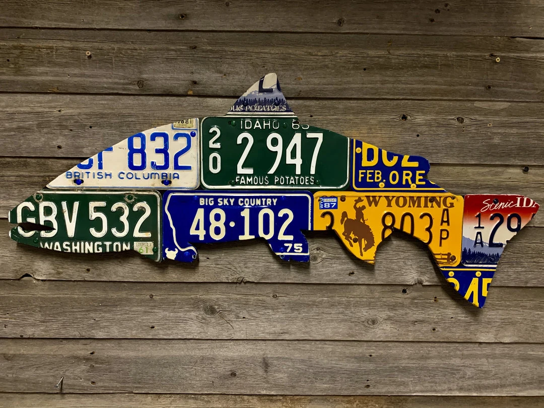 Cody Richardson Art - Pacific Northwest Steelhead License Plate Art Gifts 3 Cody Richardson Art - Pacific Northwest Steelhead License Plate Art Gifts