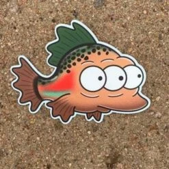 Fly Fishing Stickers DrewLR Sticker - Rainbowlinky